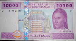 Afrique centrale (Etats de l') P-601c 10 000 Francs 2002