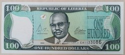 Liberia P-030b 100 Dollars 2004