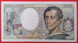 France P-155e 200 francs Montesquieu 1992
