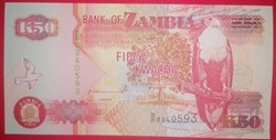Zambie P-37a 50 Kwacha 1992