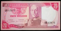 Angola P-099 20 escudos 1972