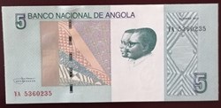 Angola P-151 5 Kwanzas 2012