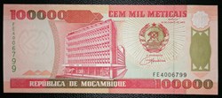 Mozambique P-139 100 000 meticais 1993