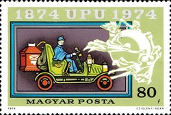 Old mail automobile