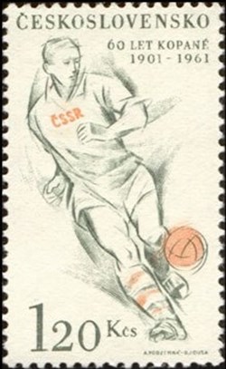 Propagace 60.výročí založení kopané v ČSSR
