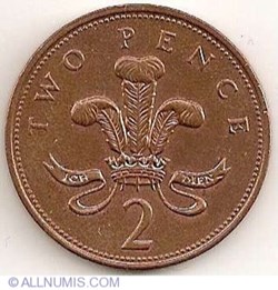 2 Pence (Badge of Prince of Wales - Magnetic)