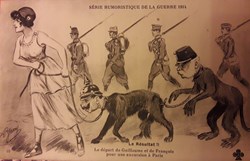 Carte humoristique de la guerre de 1914 - N° 10 - Le Résultat