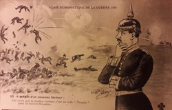 Carte humoristique de la guerre de 1914 - N° 22 - A propos d'un nouveau facteur