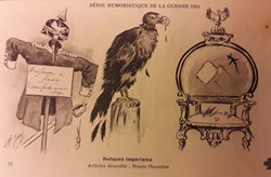 Carte humoristique de la guerre de 1914 - N° 13 - Reliques Impériales