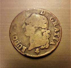Louis XVI – Sol à l'écu - Avers : LUDOV. XVI. - D. GRATIA - Revers : FRANCIÆ ET - A - NAVARRÆ. REX.