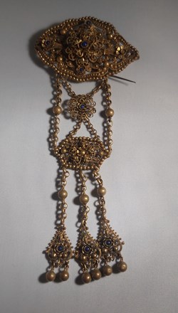 Brosch, gulmetall