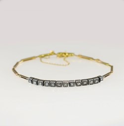 Diamantarmband, rosenstenar