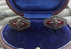 Manschettknappar, silver, Litauen