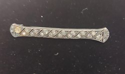 Brosch silver med paste