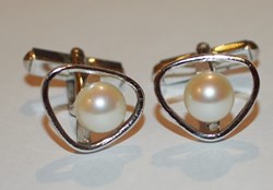 manschettknappar silver