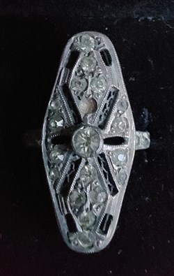 Ring, paste art deco