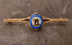 Brosch mikromosaik 14k