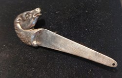 Brosch silver hästhuvud
