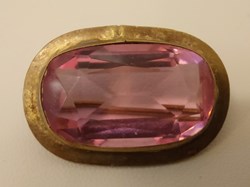 Brosch, rosa sten