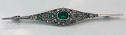 Brosch Art deco silver