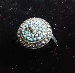 Silverring turkos