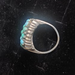 Silverring turkos