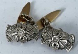 Manschettknappar, silver