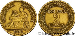 2 FRANCS 1922 CHAMBRE DE COMMERCE