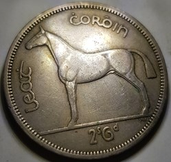 ½ Coróin / 2 scilling 6 Pingin Irlande 1962