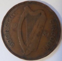 Irlande 1 penny, 1931