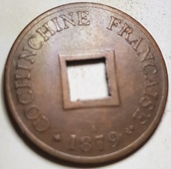 2 sapèque Cochinchine Française 1879
