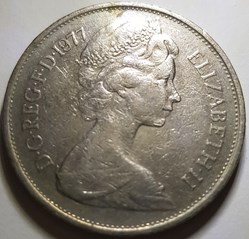 10 nouveaux pence Elizabeth II 1968 1969 1973 1975 1976 1977 1980 Royaume-Uni