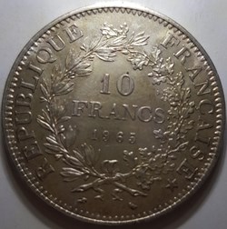 10 francs Hercule France 1965 1970
