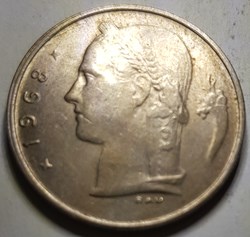 1 franc - type Cérès en néerlandais Belgique 1951 - 1968