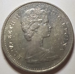 10 cents Elizabeth II 2e effigie, nickel 1969 Canada