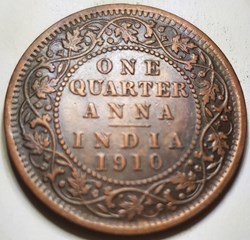 ¼ anna - Edouard VII Inde britannique 1910