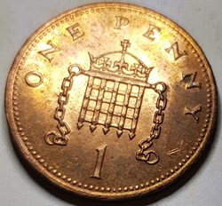 1 penny Elizabeth II Royaume-Uni 1990