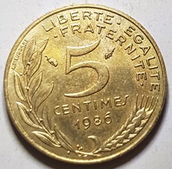 5 centimes Marianne france 1986
