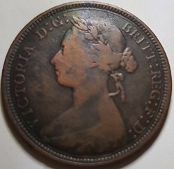 ½ penny Victoria Royaume-Uni 1890