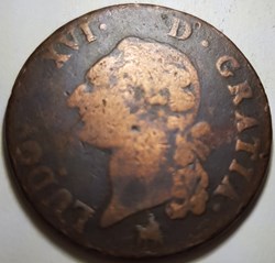 Sol à l'écu - Louis XVI France 1791 et 17??