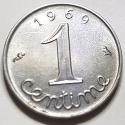 1 centime Épi France 1969