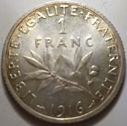 1 franc Semeuse france 1916