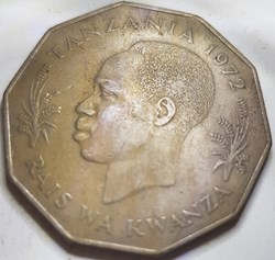 5 shilingi tanzanie 1972