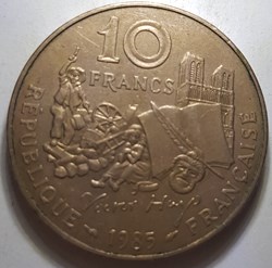 10 francs Victor Hugo France 1985