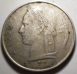 1 franc - type Cérès en français Belgique 1950