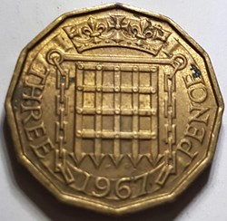 3 pence Elizabeth II Royaume-Uni 1962 1967
