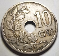 10 centimes - Léopold II Belgique 1902
