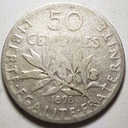 50 centimes Semeuse france 1898 1917