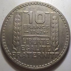 10 francs Turin France 1947