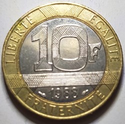 10 francs Génie de la Bastille France 1988